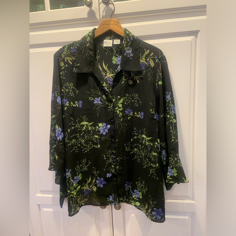 Lady’s 18W/20W Giorgio Fiorlini’ Plus Collection Sheer Blouse